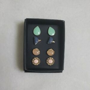 Elegant Multi-Color Earring Set